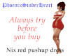 Nix red pushup dress