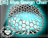 [JS] Blue Design Chair
