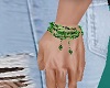 Green bracelet L