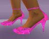 pink heel shoes.
