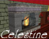 Grey Stone Fire Place
