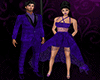 couple purple velvet - M