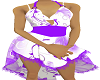 {D}White & Purple dress