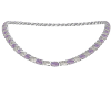 Lilac & Diamond Necklace