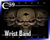 Skulls Wrist Band