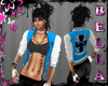 [BA] blue Collagejacket