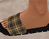 Brown Sandals Plaid (F)