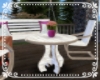 wht wood deck table