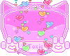 Color hearts background
