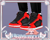 Kids Black /Red Trainers