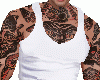 White Tank Shirt +Tattoo