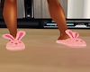 {K} Bunny Slippers Pink