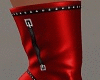 +LEATHER BOOTS RED+