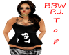 BBW Panda PJ top blk