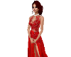 Scarlet Lace Gown