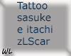 F - tattoo zLscar sasuke