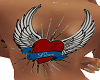 heart & wings tat