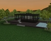 All glass sunset house