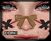 D|Brown Stitch Bow
