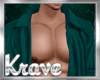 [K] OPEN SHIRT TEAL