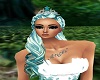 Teal & White Hair