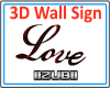3D LOVE WALL SIGN 