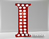 H. Marquee Letter Red I