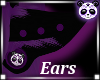 black n purple ears