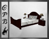Double Bed Brown Wood