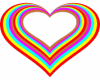 Heart Rainbow Poof