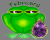 birthstone frog(feb.)