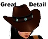Cowgirl Hat Turquoise 