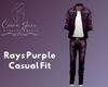 Rays Purple Casual Fit