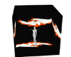 Backround fire hand