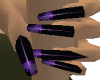 Long Purple Aurora Nails