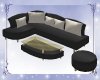 Black & Gold Sectional