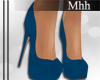 M' Blue dark heels