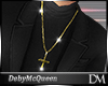 [DM] Gold cross necklace