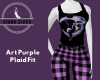 Art Purple Plaid Fit