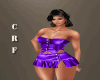 CRF* Purple Leather Mini