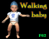 Walking baby animated