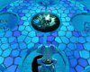 Blue Flame Lotus Table