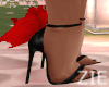 Roses Heels BLK + Red