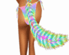 rainbow waggy furry tail
