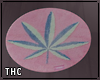 † pink leaf rug