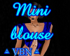 Mini blouse sexy bluedar
