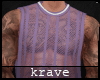 [K] MENS MESH W TATTOOS