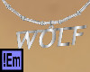 !Em Wolf Necklace Silver