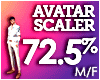 AVATAR SCALER 72.5%