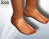 Rob|Flat Feet Red Nails